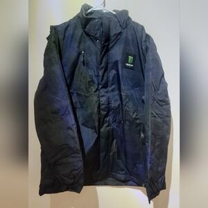 Black Men's Genuine Monster Energy Winter Jacket XXL Brand New